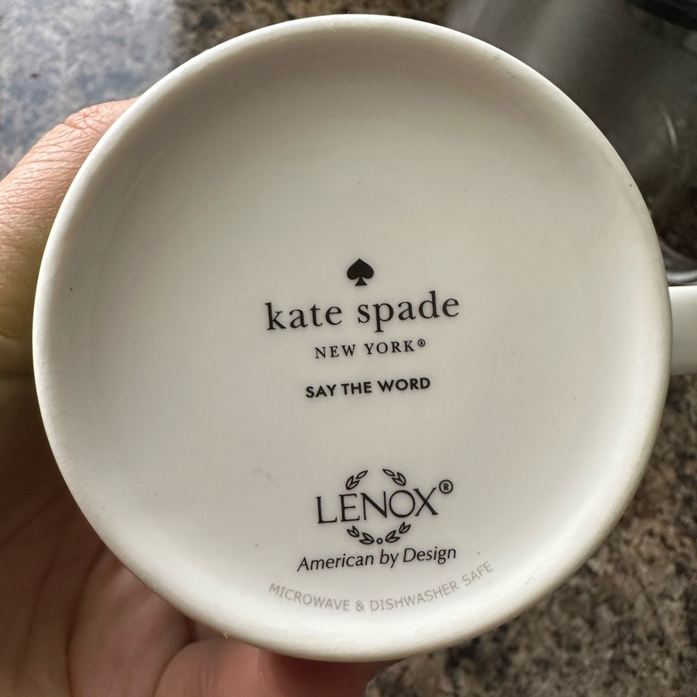 Kate Spade Say The Word Live Colorfully 12oz Mug - Picture 2 of 9